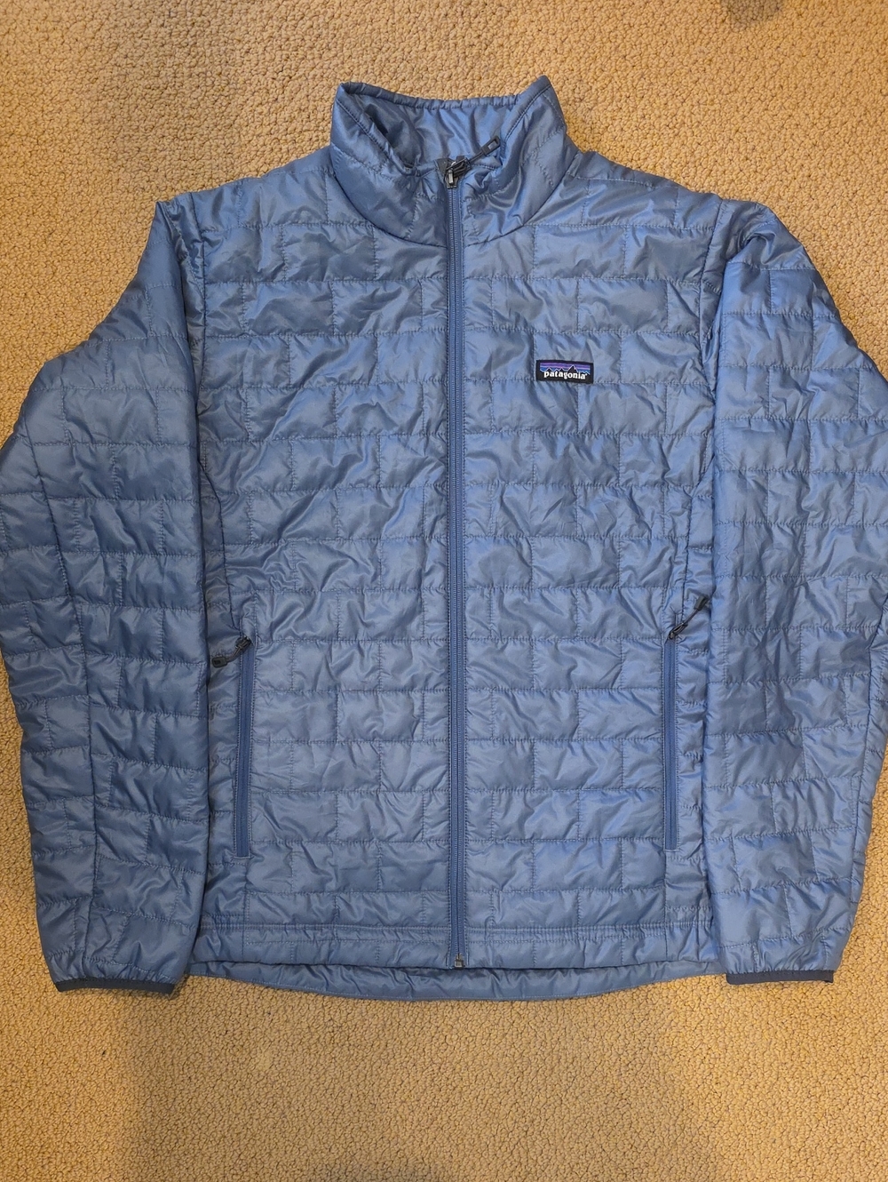 NWT, Patagonia Mens Nano Puff, Utility Blue Quilted Packable Puffer Jacket